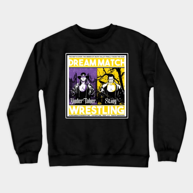 Sting vs Undertaker Crewneck Sweatshirt by DrawnStyle